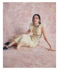 LILY BROWN/フリルドッキングニットワンピース/507968605