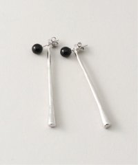 FRAMeWORK/ABOAB ONYX CYLINDER EARRINGS SILVER/507968765