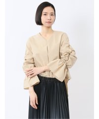 m.f.editorial/袖ギャザー Vネック プルオーバーブラウス/507969133