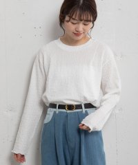 POU DOU DOU/プードゥドゥ POU DOU DOU 幾何学柄ふくれジャガードゆるトップス/507969193