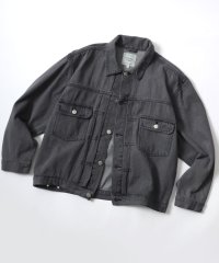 LAZAR/ラザル Lazar オーバーサイズ ヴィンテージライク ケミカルウォッシュ加工 ショート丈 デニムジャケット レディース メンズ/507969205