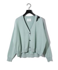 MIDIUMISOLID/MIDIUMISOLID for Ladies カットアウトネックワイドカーディガン/507969224