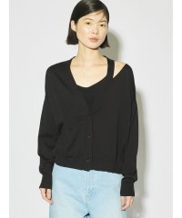 MIDIUMISOLID/MIDIUMISOLID for Ladies カットアウトネックワイドカーディガン/507969224