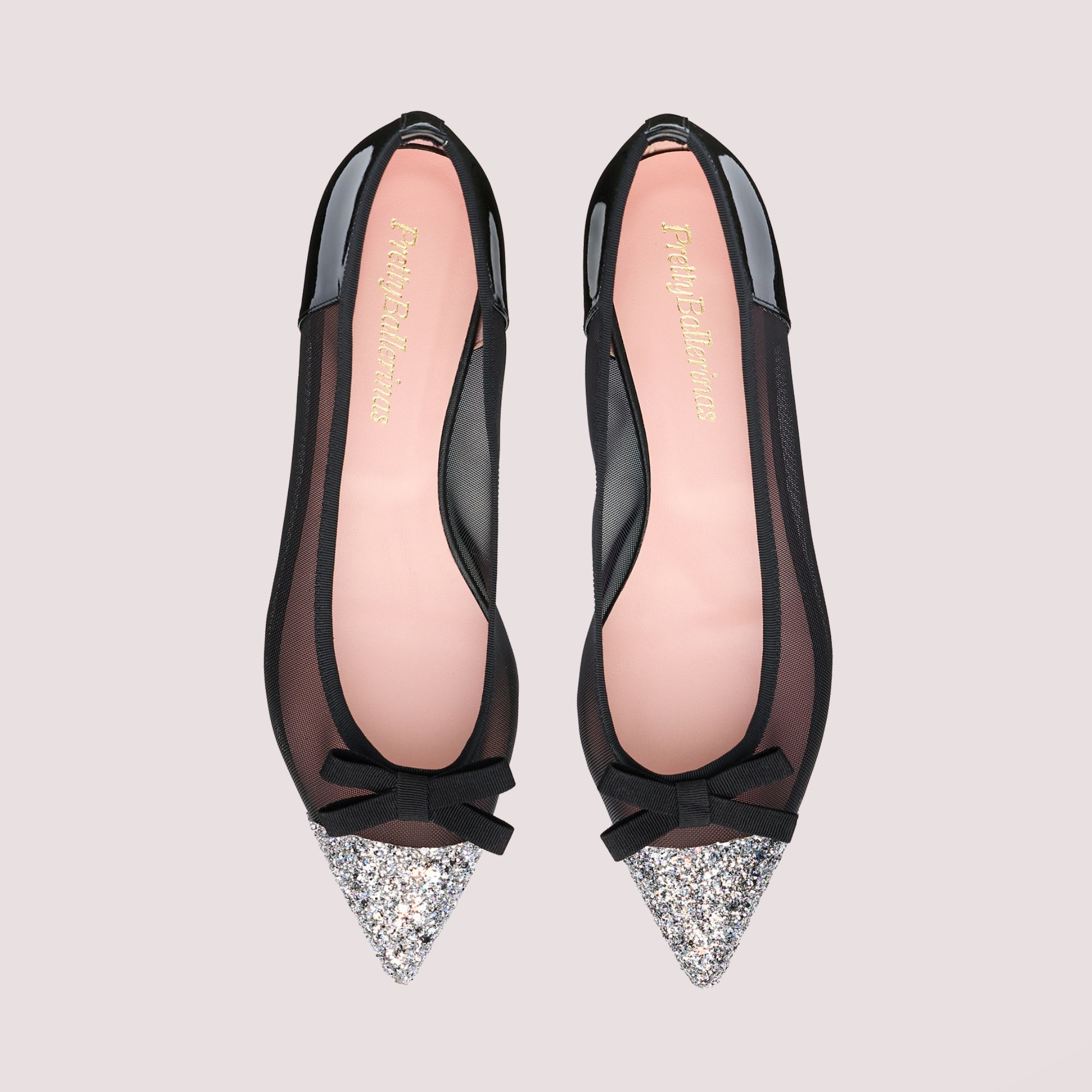 プリティバレリーナ♡ELLA ポインテッドトゥ バレエシューズ グリッター 23 ELLA glitter（エラ グリッター）ポインテッドシューズ （MUNICH