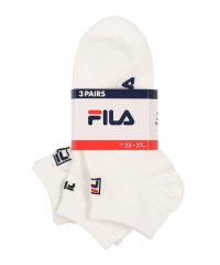 FILA socks Mens/異柄刺繍 スニーカーソックス 3足組 メンズ/507884811