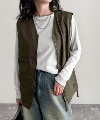fredy emue/【TAION/タイオン】MILITARY REVERSIBLE V NECK VEST/507954649