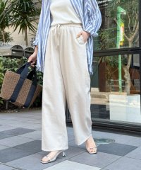 fredy emue/リネン混バイオツイルセミワイドパンツ/507955845