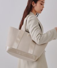 OPAQUE.CLIP/オペーク ドット クリップ OPAQUE.CLIP 【A4サイズ対応】シュリンク合皮コンビビッグトートバッグ/507963235