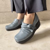HERMOSA/エレモーサ HERMOSA 【日本製】【4E幅】【軽量】【柔らか本革】ふかふか らくらく つま先ゆったり エアーソール 結びリボンコンフォートシューズ/507963659