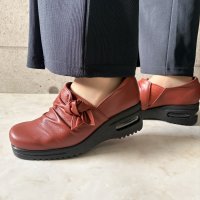 HERMOSA/エレモーサ HERMOSA 【日本製】【4E幅】【軽量】【柔らか本革】ふかふか らくらく つま先ゆったり エアーソール 結びリボンコンフォートシューズ/507963659