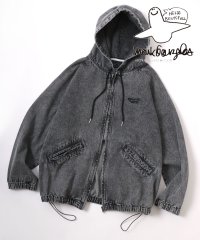 Mark Gonzales/マークゴンザレス Mark Gonzales 別注 オーバーサイズ デニム・リアルツリーカモ ジップアップパーカー/デニムジャケット レディース メンズ/507969206