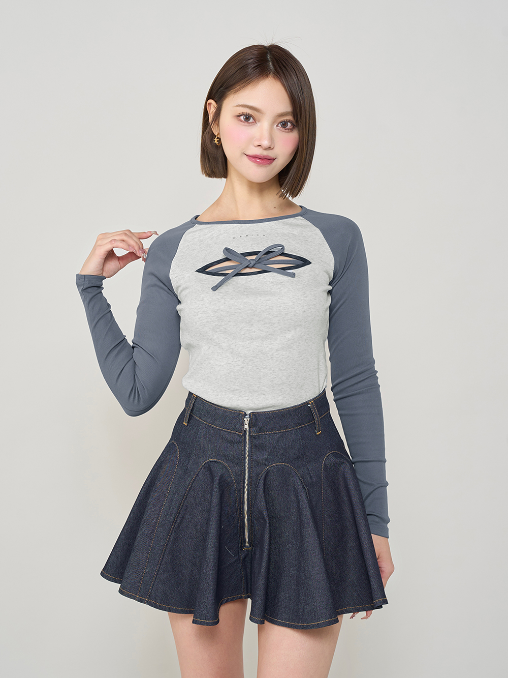 ダーリッチ Darich オープンリボンTシャツ(507969565) | Darich