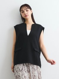 QUEENS COURT/クイーンズコート QUEENS COURT ダンボールフラップVネックベスト≪手洗い可能≫/507969663