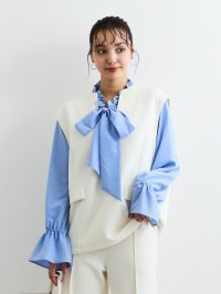 QUEENS COURT/クイーンズコート QUEENS COURT ダンボールフラップVネックベスト≪手洗い可能≫/507969663