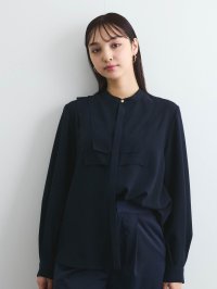 QUEENS COURT/クイーンズコート QUEENS COURT ジョーゼットフロントヨークシャツブラウス≪手洗い可能≫/507969776