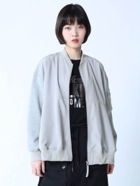 LASUD/ラシュッド LASUD 異素材MA－1ライトブルゾン/507969916