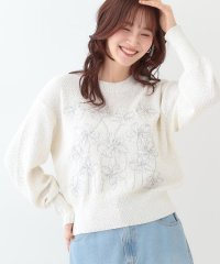 SHOO・LA・RUE　DRESKIP/シューラルー／ドレスキップ SHOO・LA・RUE/DRESKIP 花柄刺繍ブークレニット/507970675