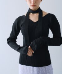  ＣＯＤＥ　Ａ/open neck bow knit/507970680