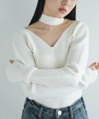  ＣＯＤＥ　Ａ/open neck bow knit/507970680