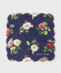  LAURA ASHLEY/カミール柄 プリント スカラップ刺繍タオルハンカチ/507970710