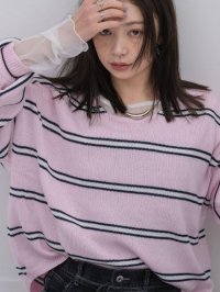 kivi/キヴィ kivi multi border knit PO/507970919