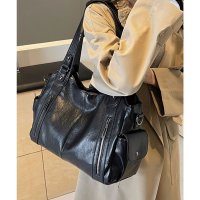 florge/フロージュ florge 【2WAY・多ポケット】レザーライクダブルファスナートートバッグ/ビジネスバッグ/ショルダーバッグ/507971372