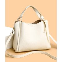 florge/フロージュ florge 【仕切りポケット内蔵】2WAY レザータッチ台形ハンドバッグ/ショルダーバッグ/507971376