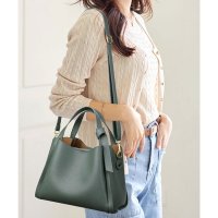 florge/フロージュ florge 【仕切りポケット内蔵】2WAY レザータッチ台形ハンドバッグ/ショルダーバッグ/507971376