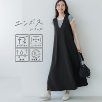 coca/コカ coca エンボスVネックノースリーブワンピース/507971616