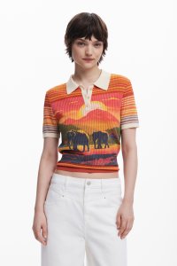 Desigual/デシグアル Desigual 象柄のTシャツ/507971757