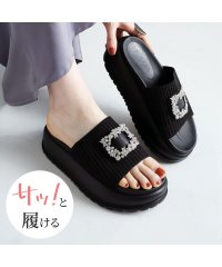 VIVIAN/ヴィヴィアン VIVIAN 厚底ビジューニットサンダル/507971802