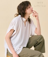 BEIGE，/【WEB限定・洗える】CELOSIA / スキッパーブラウス/507972010