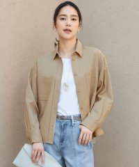 JIYU-KU(LARGE SIZE)/【SHIHOさん着用・洗える】ドビーオックスストレッチシャツ アウター/507972031