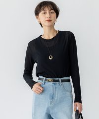 NIJYUSANKU（LARGE SIZE）/【Oggi5月号掲載/洗える】シアー レイヤード TEE/507972039