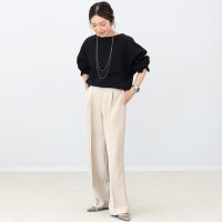 Aletta vita/アレッタ ヴィータ Aletta vita フロントタックセンタープレスワイドパンツ/507972067