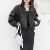 Aletta vita/アレッタ ヴィータ Aletta vita フェイクレザーテールブルゾン/507972088