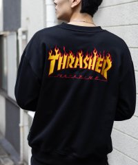 THRASHER/スラッシャー THRASHER フレームロゴクルーネックスウェット/507972108
