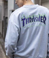 THRASHER/スラッシャー THRASHER フレームロゴクルーネックスウェット/507972108