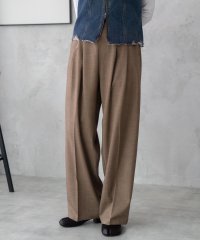 MAC HOUSE/マックハウス Mac－House nAvy 2タックセミワイドパンツ/507972262