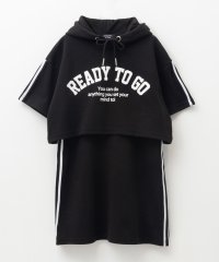 MAC HOUSE(kid's)/マックハウス Mac－House ポンチ素材 パーカーラインワンピースアンサンブル/507972294
