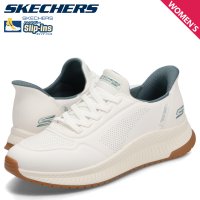 SKECHERS/スケッチャーズ SKECHERS スリップインズ ボブス スクワッド 4 ダイレクト ステップ スニーカー メンズ SLIP－INS ホワイト 118424/507972400