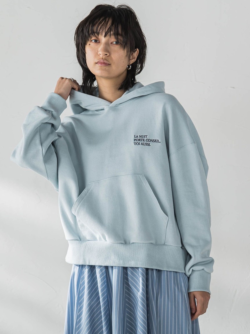 お歳暮・冬ギフト特集 - おとなの週末お取り寄せ倶楽部 メイソングレイ MAYSON GREY 刺繍ロゴパーカー≪洗濯機で洗える パーカー