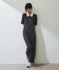 ADAM ET ROPE'/【WEB限定】ハーフスリーブポロシャツワンピース/507973484