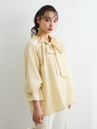 QUEENS COURT/クイーンズコート QUEENS COURT フィブリルサテンリボンタイブラウス≪手洗い可能≫/507973753