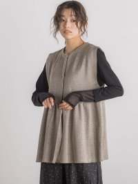 Droite Lautreamont/ドロワット ロートレアモン Droite lautreamont 【WEB限定】ラメペプラムニットベスト≪手洗い可能≫/507973761