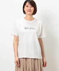 NICOLE white/【WALDO】刺繍ロゴ半袖Ｔシャツ/507869842