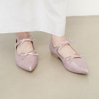 Launa lea/ラウナレア Launa lea 【25SS】ダブルリボンメリージェーンフラットパンプス(0589)/507911029