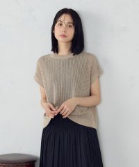 COMME CA ISM /お家で洗える　柄編み　ニットＴ/507929102