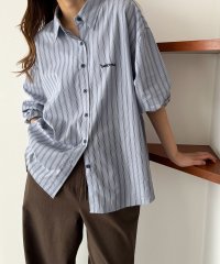 CANAL JEAN/キャナルジーン CANAL JEAN El mar 胸刺繍ストライプシャツ/507976659