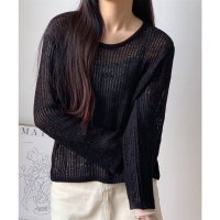 KiraKiraShop/キラキラショップ KiraKiraShop トップス《シアーメッシュロングスリーブプルオーバー 全2色》 ［ssg0422］/507976805